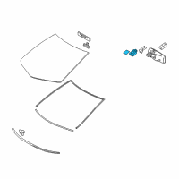 OEM 2018 Lexus GX460 Sensor, Rain Diagram - 89941-48072