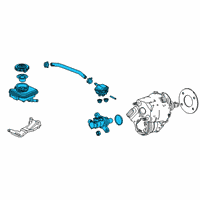 OEM Acura RDX MASTER CYLINDER Diagram - 01462-TJB-A00