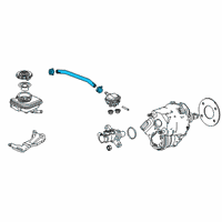 OEM 2019 Acura RDX HOSE, RESERVOIR TANK Diagram - 46672-TJB-A01