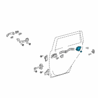 OEM 2013 Toyota Camry Lock Assembly Diagram - 69060-06100