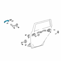 OEM Scion Handle, Outside Diagram - 69211-12220-K5
