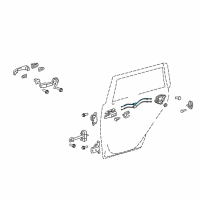 OEM 2008 Scion xB Lock Cable Diagram - 69730-12130