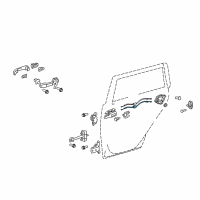 OEM 2010 Scion xB Lock Cable Diagram - 69770-12240