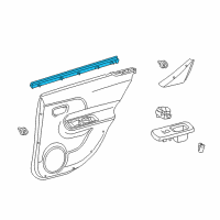 OEM 2017 Toyota Prius C Belt Weatherstrip Diagram - 68173-52170