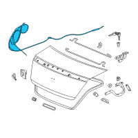 OEM 2015 Honda Accord Cable Assembly, Trunk & Fuel Lid Opener Diagram - 74880-T3L-A01