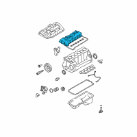 OEM BMW 535i Cylinder Head Cover Diagram - 11-12-7-565-284