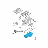 OEM BMW 535i GT xDrive Engine Oil Pan Diagram - 11-13-7-585-432