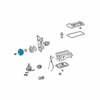 OEM Pontiac Vibe Pulley Diagram - 19185575