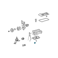 OEM 2009 Pontiac Vibe Drain Plug Diagram - 94842686