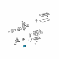 OEM 2009 Pontiac Vibe Oil Filter Diagram - 19258493