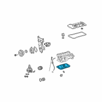 OEM 2010 Pontiac Vibe Pan, Oil Diagram - 19185539