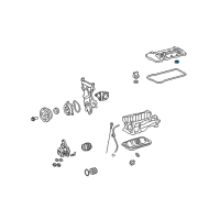 OEM 2009 Pontiac Vibe Seal, Camshaft Cover Spark Plug Access Tube Diagram - 19185477