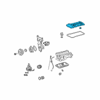 OEM Pontiac Vibe Cover, Camshaft Housing Diagram - 19185475