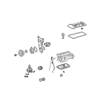 OEM Pontiac Vibe Indicator, Oil Level Diagram - 19185633