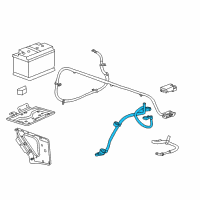 OEM 2012 GMC Sierra 2500 HD Negative Cable Diagram - 22846478