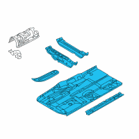 OEM 2008 BMW M6 Floor Panel Left Diagram - 41-12-7-125-179