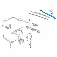 OEM 2019 Cadillac ATS Wiper Arm Diagram - 22905712