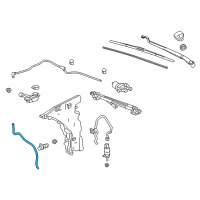 OEM 2017 Cadillac ATS Washer Hose Diagram - 22773545