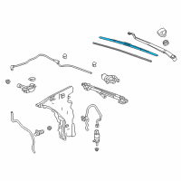 OEM 2013 Cadillac ATS Wiper Blade Diagram - 22905714