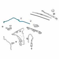 OEM Cadillac Washer Hose Diagram - 22955506