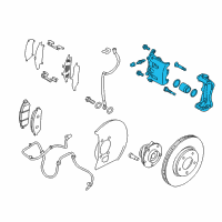 OEM 2021 Nissan Altima CALIPER Assembly-Front RH, W/O Pads Or SHIMS Diagram - 41001-3TA0C