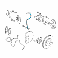 OEM 2017 Nissan Leaf Hose Assembly-Brake Front Diagram - 46210-3NA1A