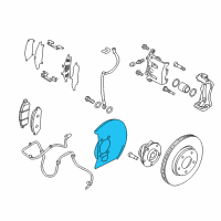 OEM 2017 Nissan Leaf Plate-BAFFLE Diagram - 41151-4DA0A