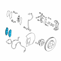 OEM 2015 Nissan Altima Front Brake Pads Kit Diagram - D1060-3TA0A