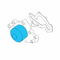 OEM Kia Optima Pulley-Coolant Pump Diagram - 2522137100