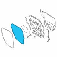 OEM Lincoln Nautilus Door Weatherstrip Diagram - FA1Z-5825324-A