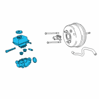 OEM 2017 Chevrolet Caprice Master Cylinder Diagram - 92457837