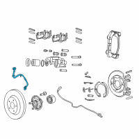 OEM 2016 Jeep Grand Cherokee Hose-Brake Diagram - 68257946AG