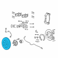 OEM 2020 Jeep Grand Cherokee Brake Rotor Diagram - 68256680AC