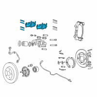 OEM 2011 Jeep Grand Cherokee REAR DISC BRAKE Diagram - 68052386AB