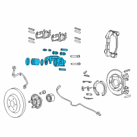 OEM 2015 Jeep Grand Cherokee CALIPER-Disc Brake Diagram - 68146612AA