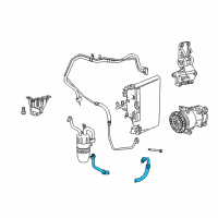 OEM 2009 Jeep Compass Line-A/C Suction Diagram - 5058151AC