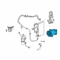 OEM Dodge Caliber COMPRESOR-Air Conditioning Diagram - 5058228AI