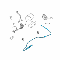 OEM Lincoln Shift Control Cable Diagram - 3W1Z-7E395-AB