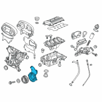 OEM 2008 Saturn Astra Cover, Timing Belt Lower Front Diagram - 55354834