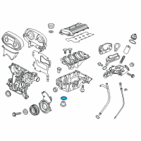 OEM 2017 Chevrolet Sonic Drain Plug Seal Diagram - 90528145