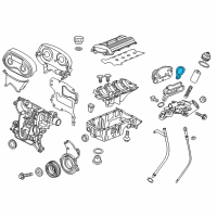 OEM Chevrolet Aveo Cooler Assembly Gasket Diagram - 55353321