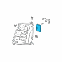 OEM Cadillac Module Diagram - 25883862