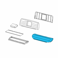 OEM 2004 Ford F-350 Super Duty Seat Cushion Pad Diagram - YC3Z2862900AAA