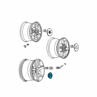 OEM Cadillac CTS Center Cap Diagram - 9594376