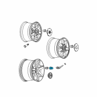 OEM Buick LeSabre Wheel Nut Cap Diagram - 9593175