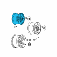 OEM 2006 Cadillac CTS Wheel Diagram - 9596891