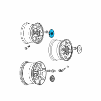 OEM Cadillac CTS Center Cap Diagram - 9594999