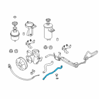 OEM BMW 528xi Radiator Return Line Diagram - 32-41-6-796-355