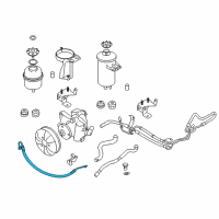 OEM BMW 525xi Return Pipe Diagram - 32-41-6-774-716