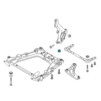 OEM 2014 Nissan Leaf Nut Diagram - 54588-1KA0A